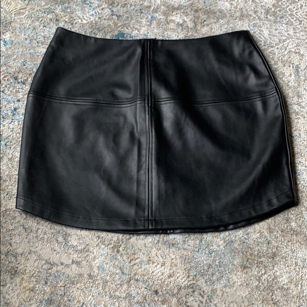 Black “leather” skirt